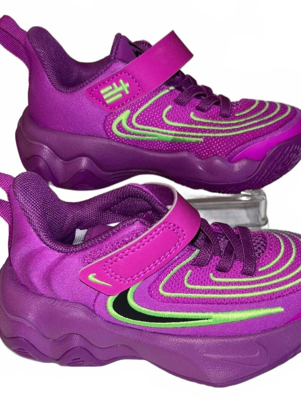 Nike Giannis Immortality 4 "Bold Berry/Green Strike" FZ6733-501 Toddler 8C | NEW